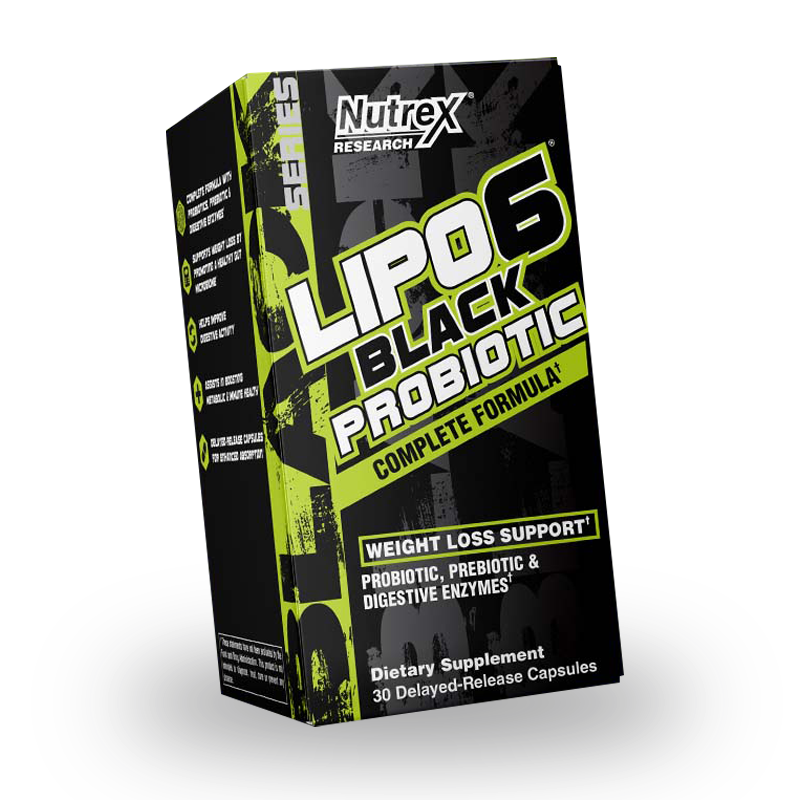 NUTREX LIPO 6 BLACK PROBIOTIC 30 CAPS